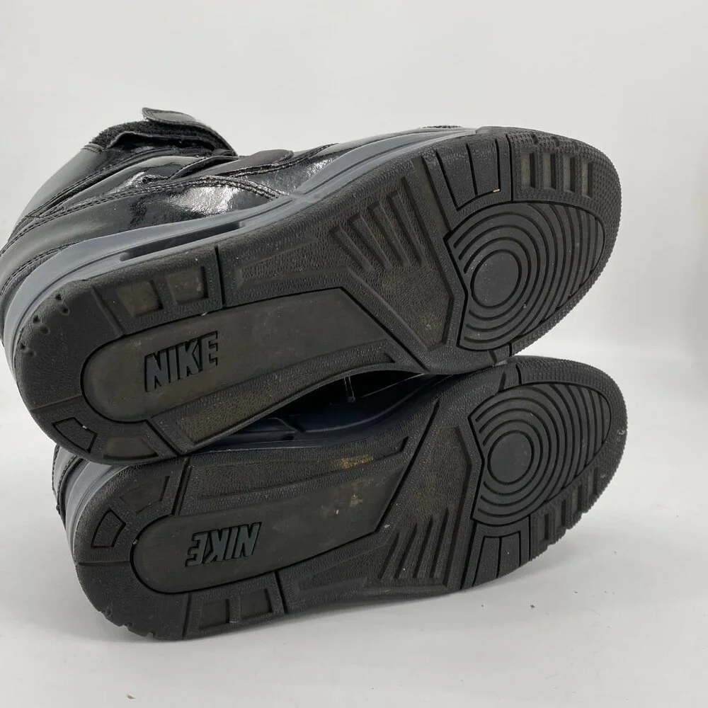 Nike Air Black Leather Classic Athletic Sneakers | Size 9 - Picture 5 of 7